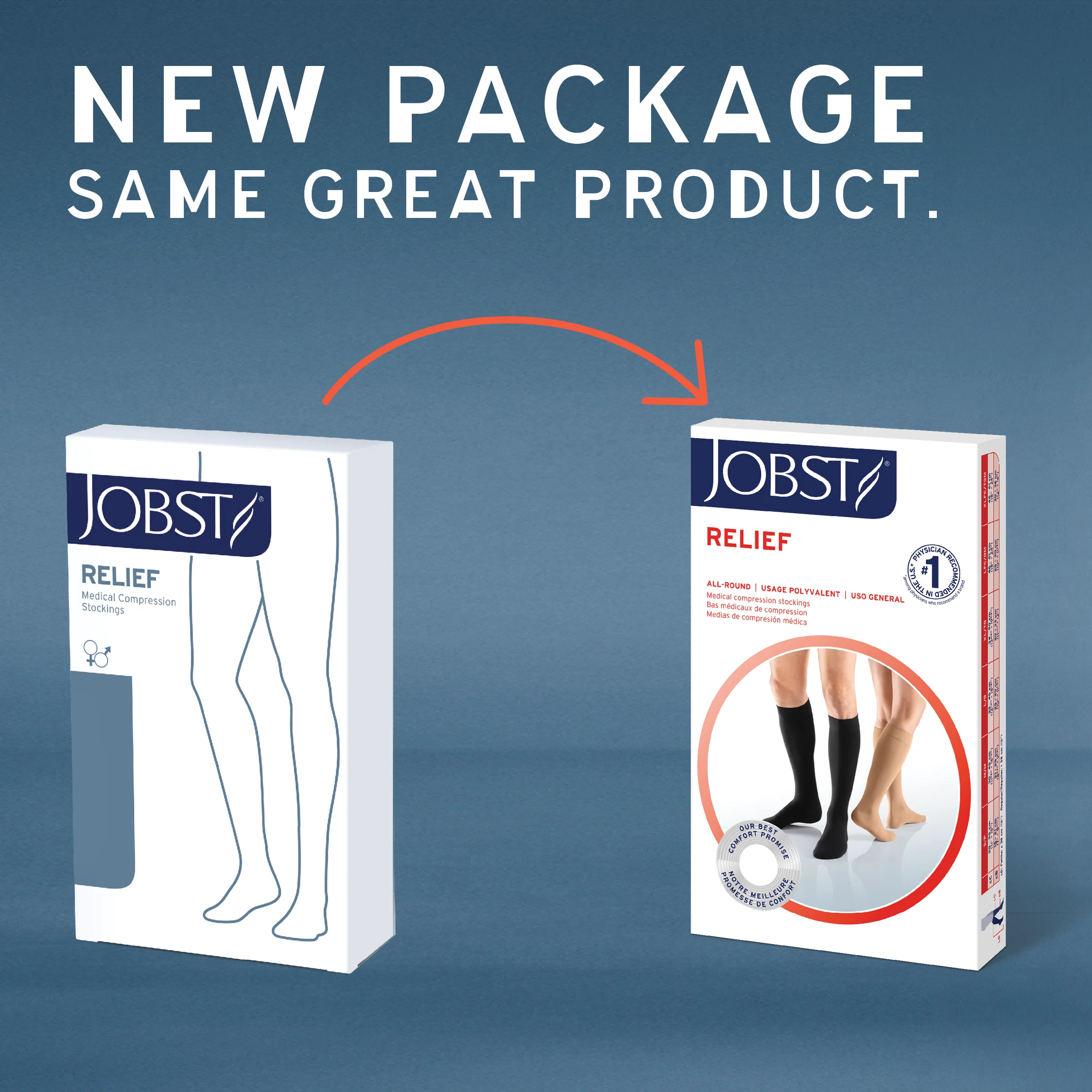 JOBST® Relief Thigh High 20-30 mmHg w/ Silicone Top Band - Image 4