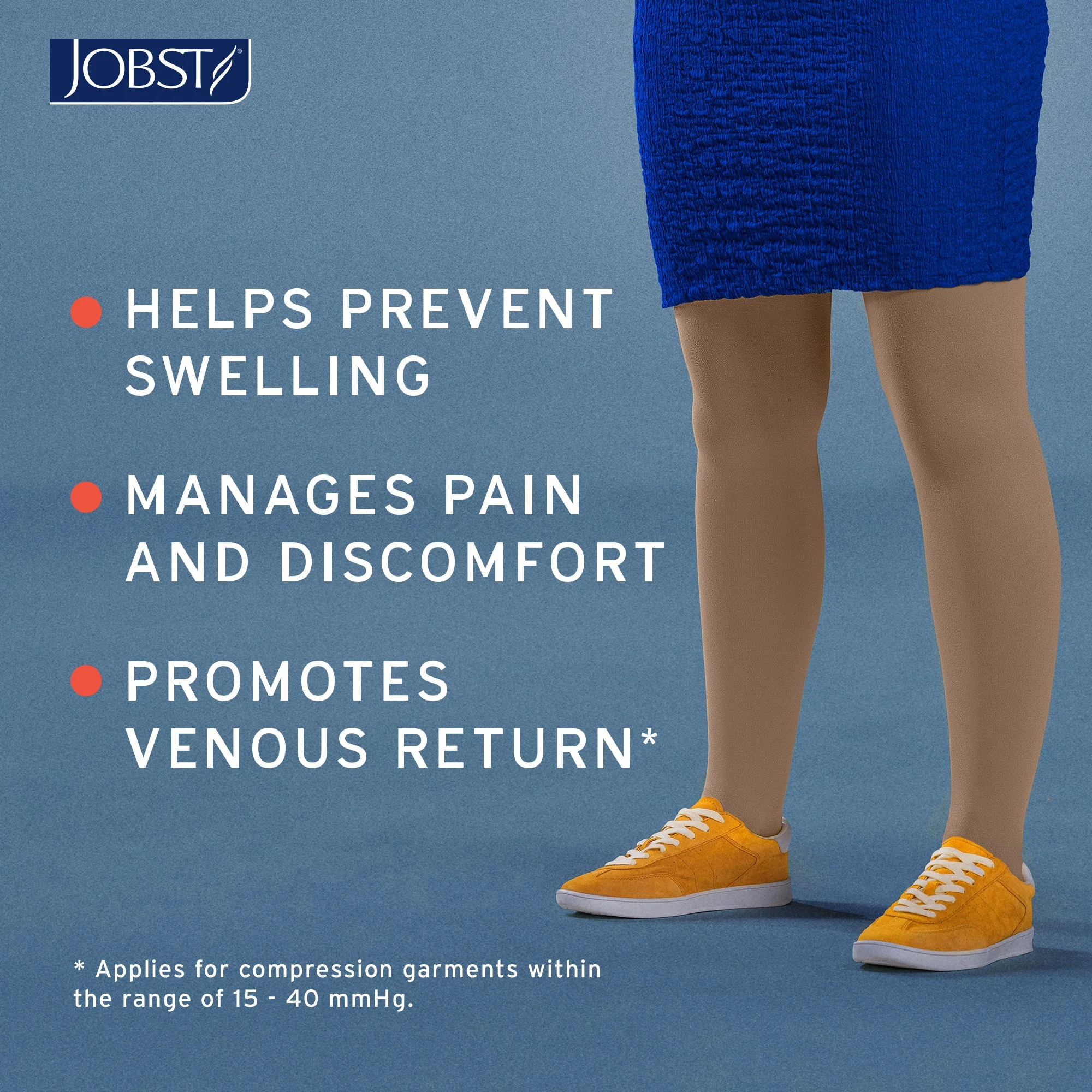 JOBST® Relief Thigh High 30-40 mmHg w/ Silicone Top Band - Image 5